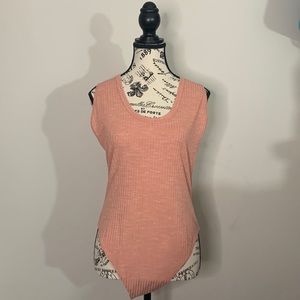 Free People Sleeveless Round Neck Ribbed Tank Leotard Top Size: M NWOT